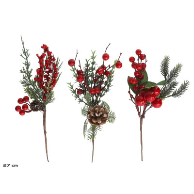 VERDURA BAGAS VERMELHAS...