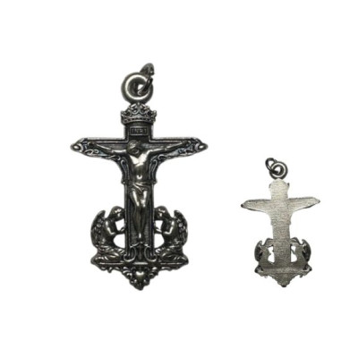 MEDALHA CRUCIFIXO C/ANJOS 4cm
