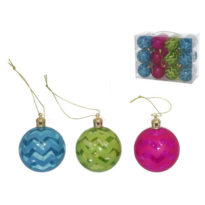 CONJ. 24 BOLAS NATAL SORT.