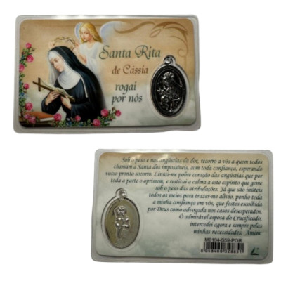 PAGELA SANTA RITA C/MEDALHA...
