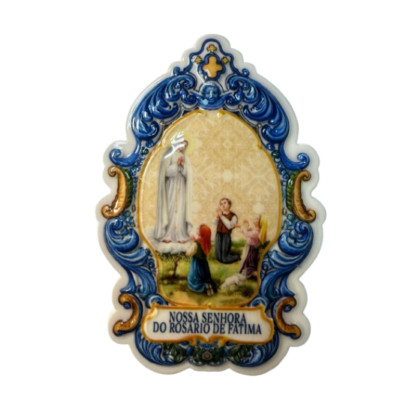 PLACA APARICAO FATIMA 12cm