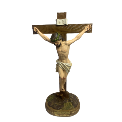 CRUCIFIXO C/PÉ 40cm (CX.4)