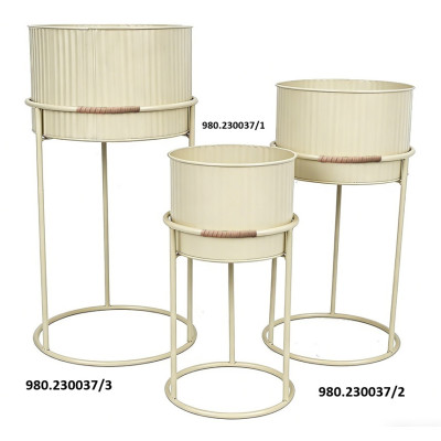 FLOREIRO METAL CREME /1