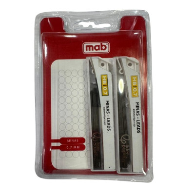 BLISTER C/2 TUBOS MINAS 0.7MM