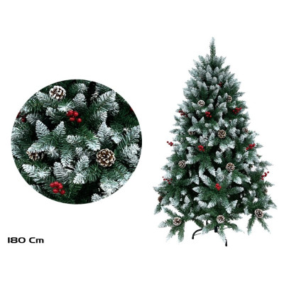 ARVORE NATAL C/NEVE PINHAS...