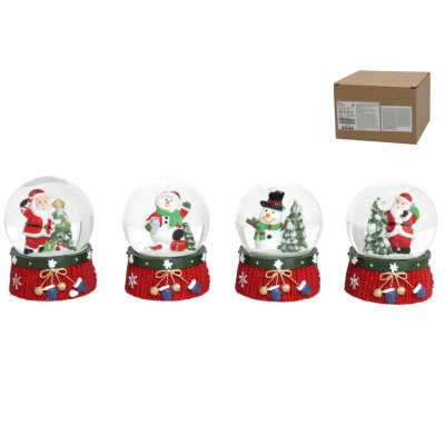 BOLA AGUA SNOWMAN 8.5CM