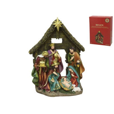 PRESEPIO C/CABANA 25X10X34CM