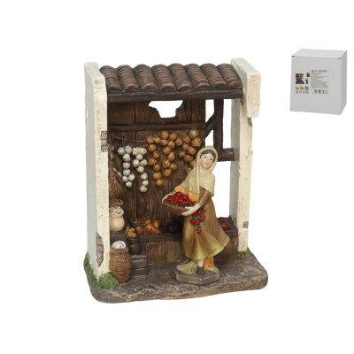CONJ 2 PÇS MULHER PRESEPIO...