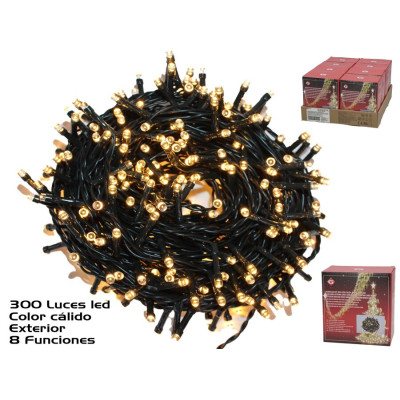LUZES NATAL C/300 LEDS QUENTE