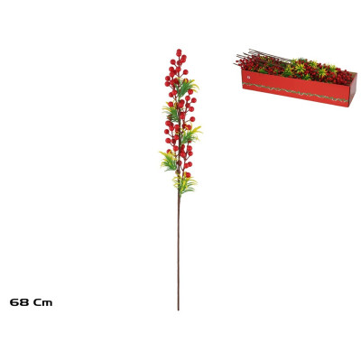 RAMO C/FRUTAS VERMELHAS 68CM
