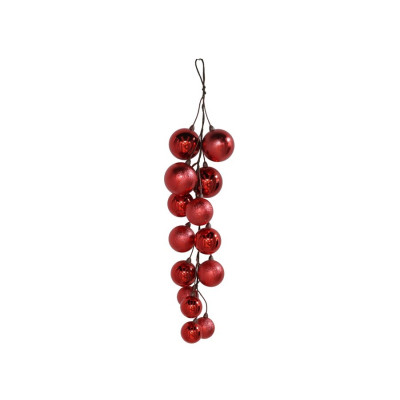 GRINALDA BOLAS VERMELHAS 55CM