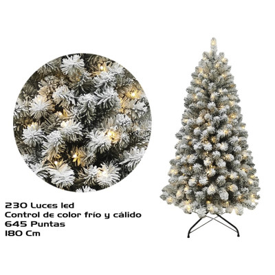 ARVORE NATAL C/LUZ E NEVE...