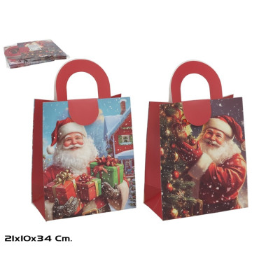 SACO PAPEL NATAL 34X21CM