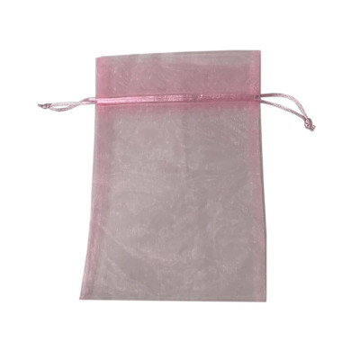 SACO ORGANZA ROSA CLARO...