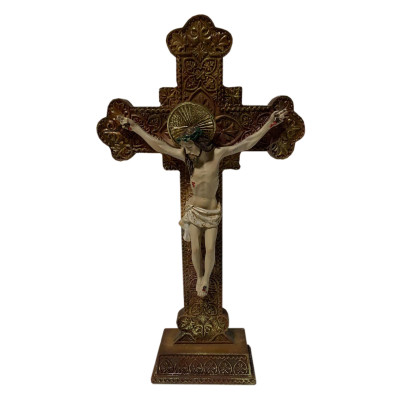 36/CRUCIFIXO 20CM DOURADO C/PE