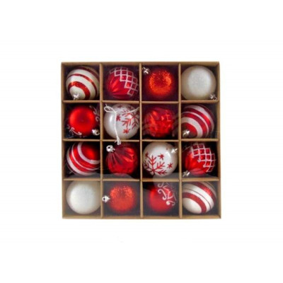 CAIXA C/16 BOLAS NATAL VER.