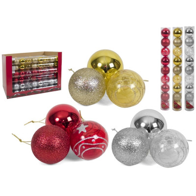 TUBO C/9 BOLAS NATAL 6CM