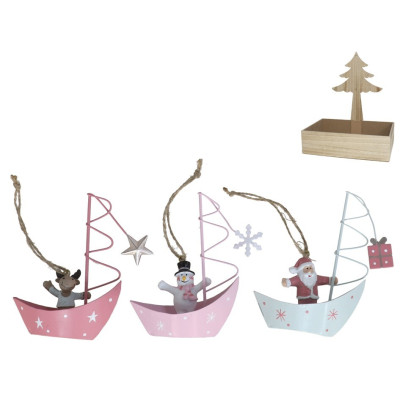 ART.DEC. BARCO C/FIGURA NATAL