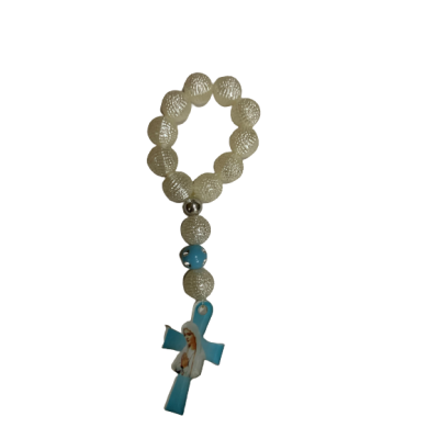 DEZENA PEROLA AZUL C/CRUZ