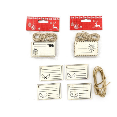 4 ETIQUETAS MAD. P/ PRENDA...