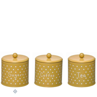 LATA COR AMARELO P/CAFE 12cm