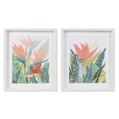 QUADRO VIDRO FLORES 53x43x3cm