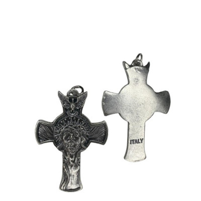 MEDALHA CRUZ C/CRISTO PRAT.