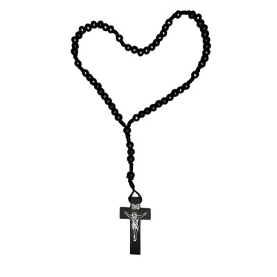 TERÇO MADEIRA PRETO 30cm