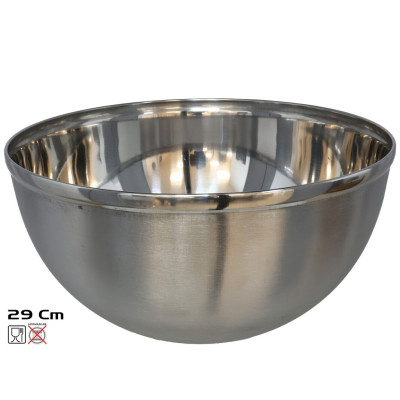SALADEIRA INOX GRANDE 29CM