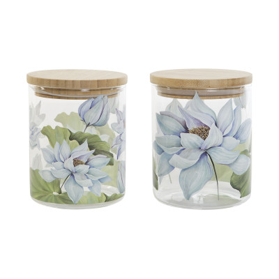 FRASCO VIDRO FLORES C/...