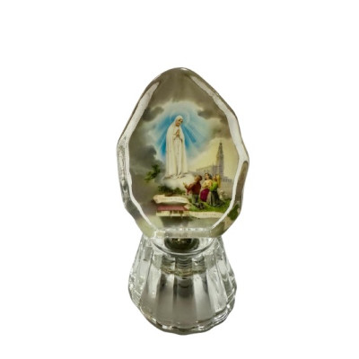 VIDRO C/FATIMA PEQ.7.5cm