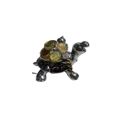 TARTARUGA PRATA C/ MOEDAS...
