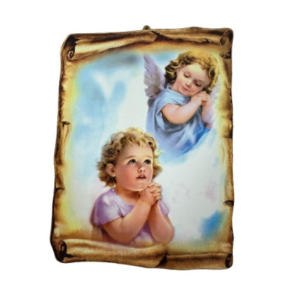 PLACA MDF 18X24 ANJO GUARDA