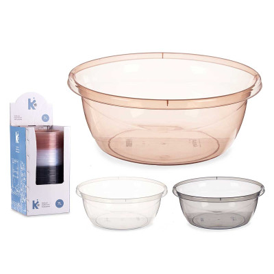 BACIA PLASTICO 7LT TRANSP