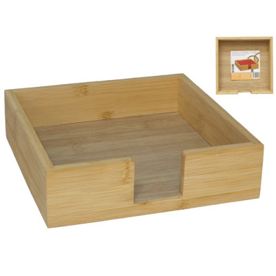 CAIXA GUARDANAPO BAMBU...